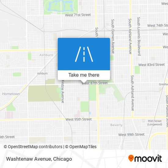 Washtenaw Avenue map