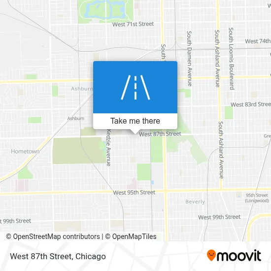 West 87th Street map