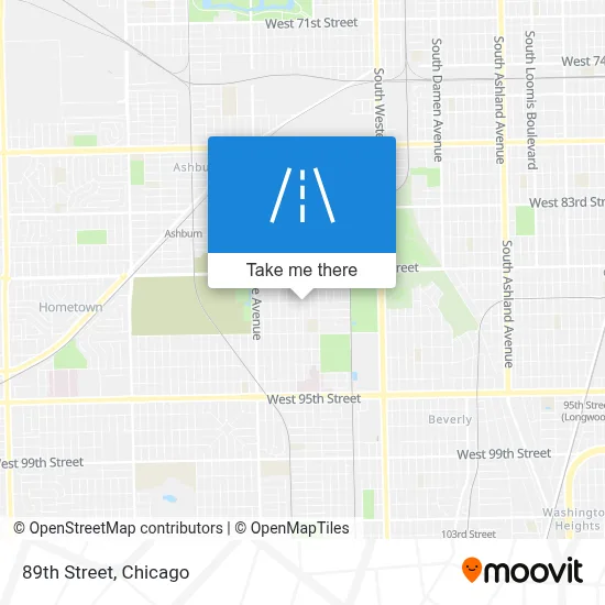 89th Street map