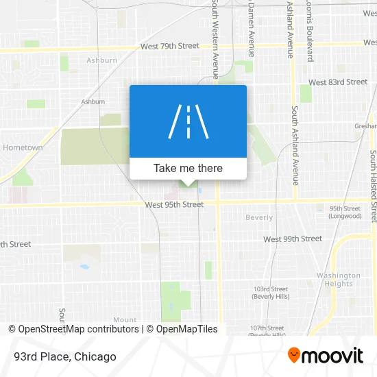 93rd Place map