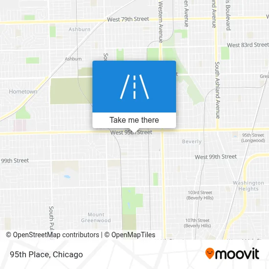 95th Place map