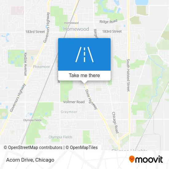 Acorn Drive map