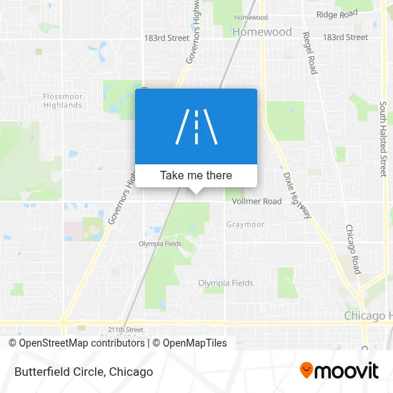 Butterfield Circle map