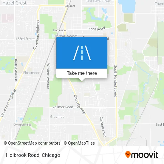 Holbrook Road map