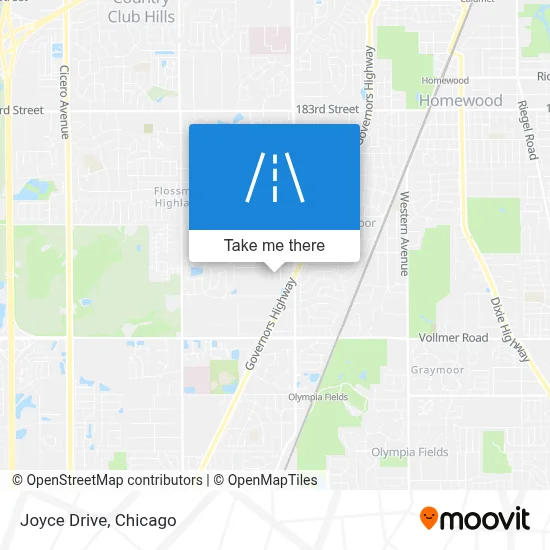 Joyce Drive map