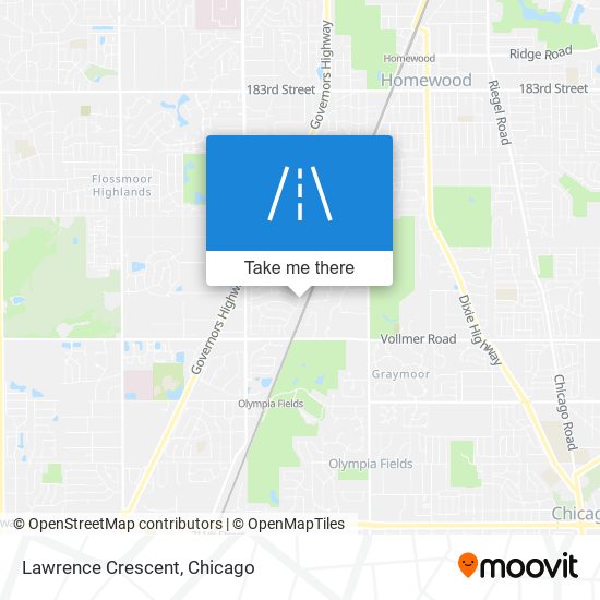 Lawrence Crescent map