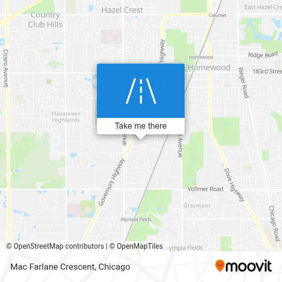 Mac Farlane Crescent map