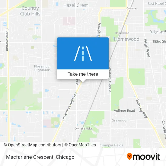 Macfarlane Crescent map