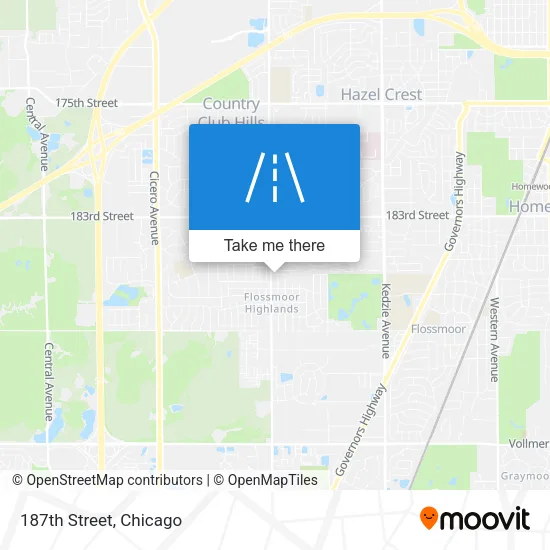 187th Street map