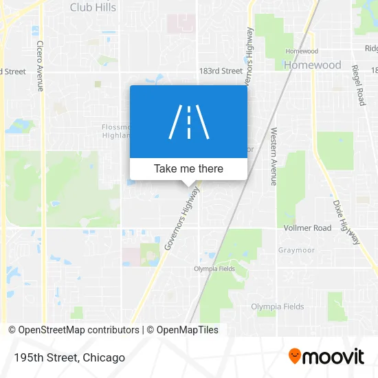 195th Street map