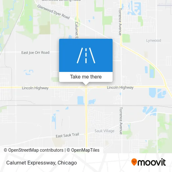 Calumet Expressway map