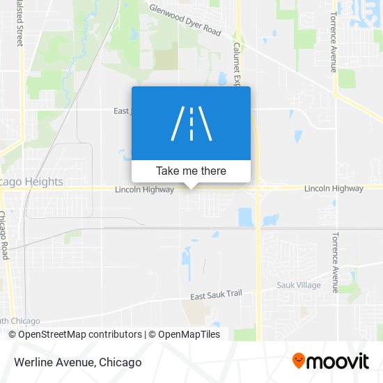 Werline Avenue map