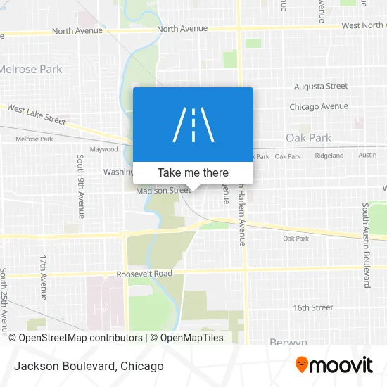 Jackson Boulevard map