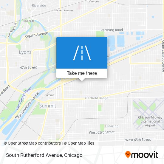 South Rutherford Avenue map