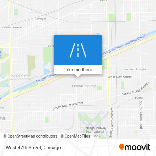 West 47th Street map