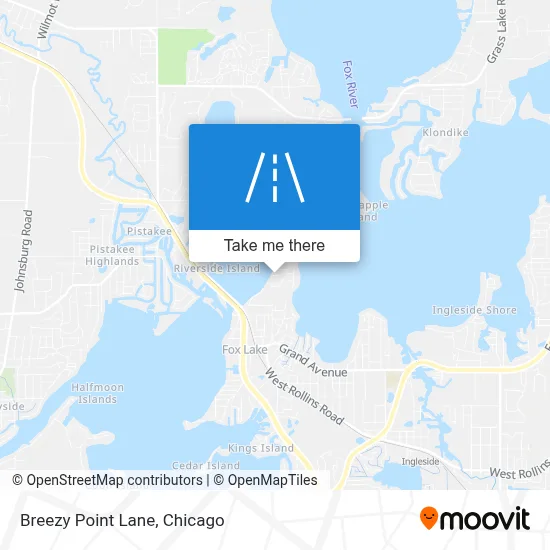 Breezy Point Lane map