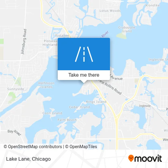 Lake Lane map