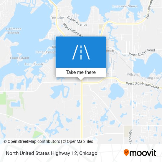 Mapa de North United States Highway 12