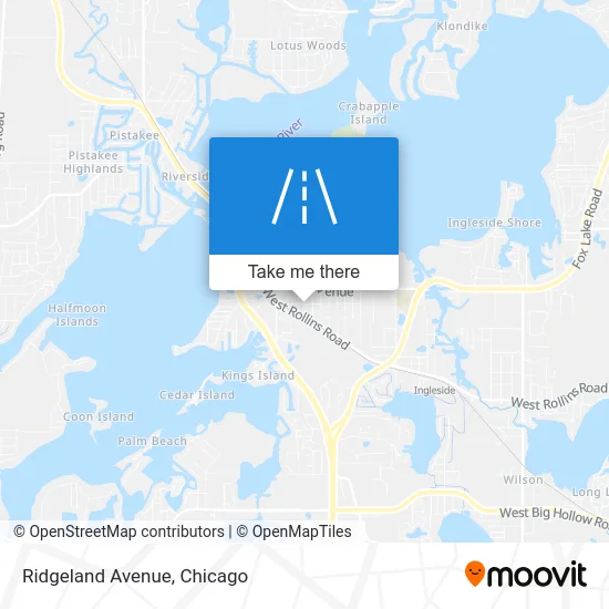 Ridgeland Avenue map