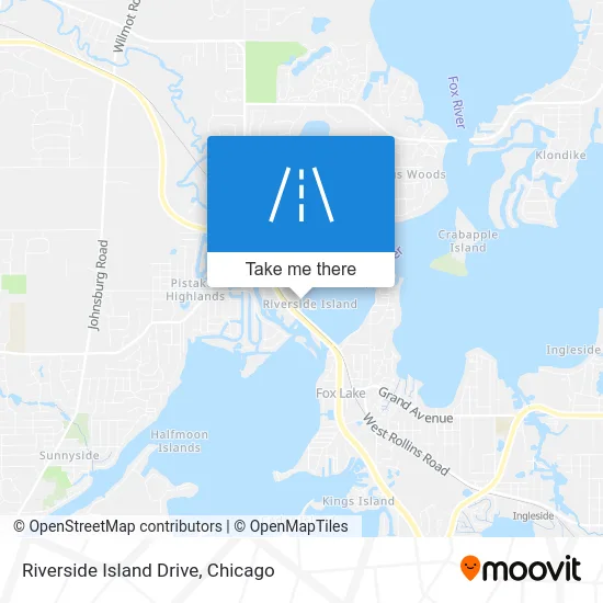 Riverside Island Drive map