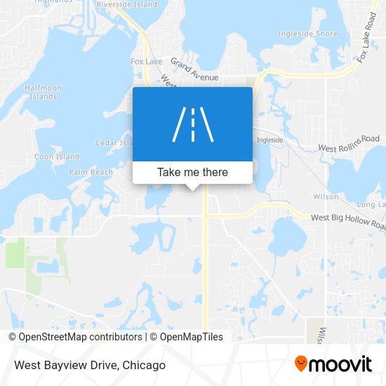Mapa de West Bayview Drive