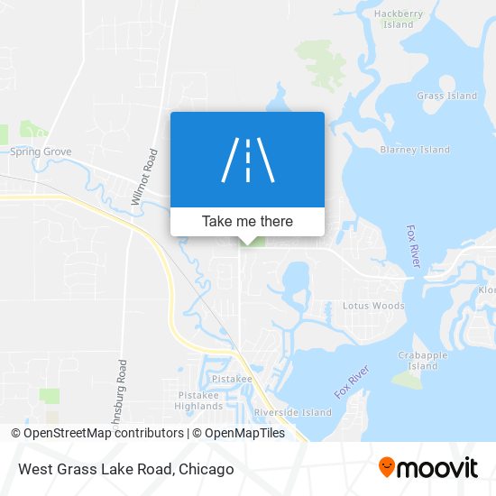 West Grass Lake Road map