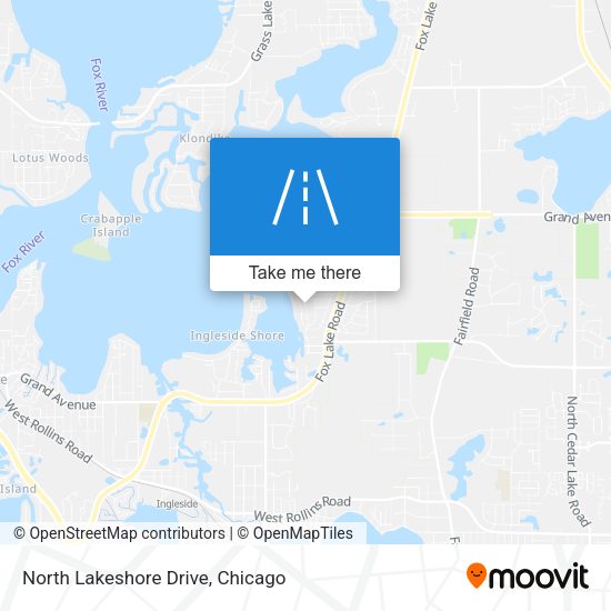 North Lakeshore Drive map