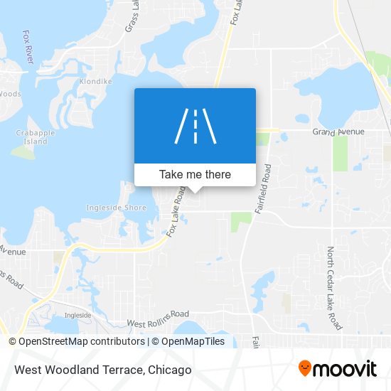 West Woodland Terrace map