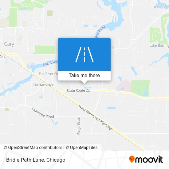Bridle Path Lane map