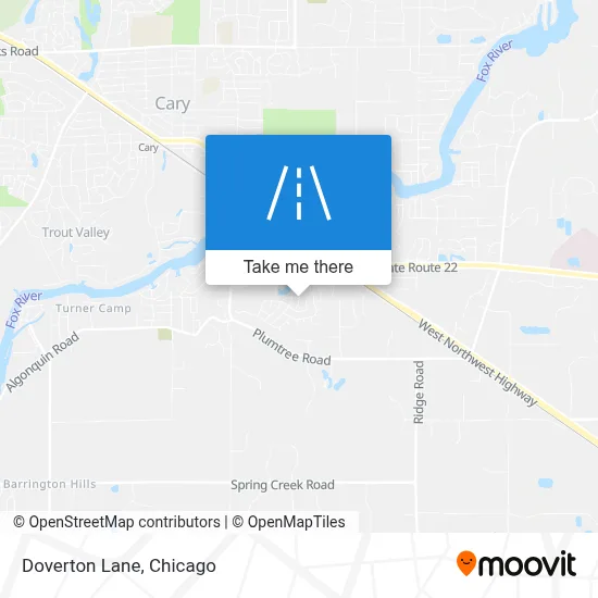 Doverton Lane map