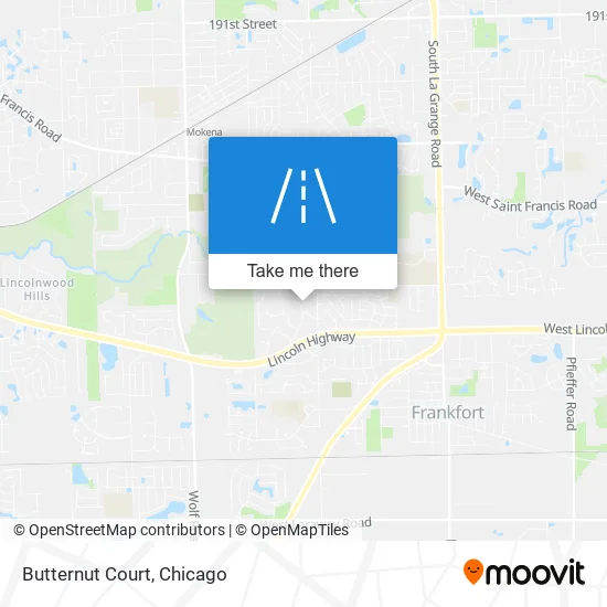 Butternut Court map