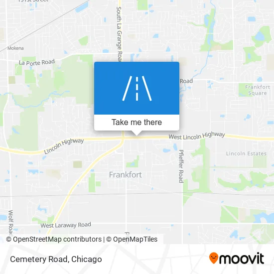 Cemetery Road map