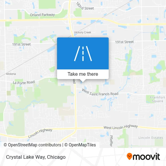 Crystal Lake Way map
