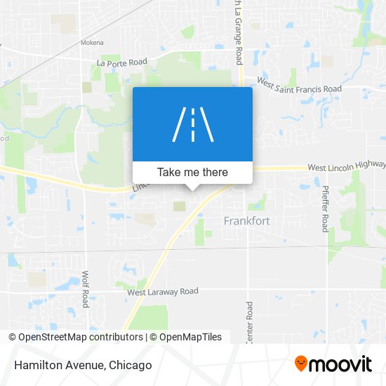 Mapa de Hamilton Avenue