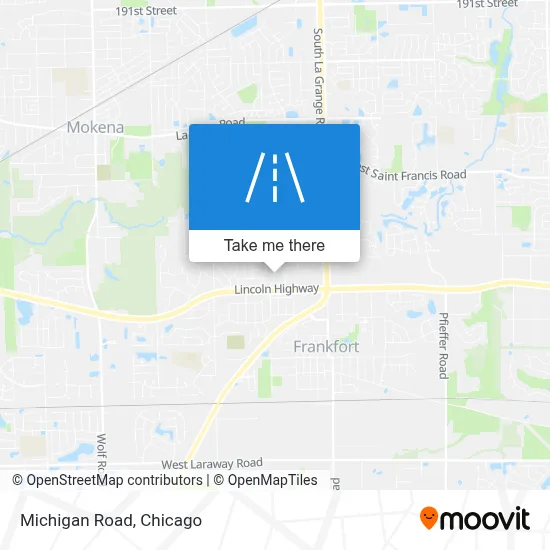 Michigan Road map
