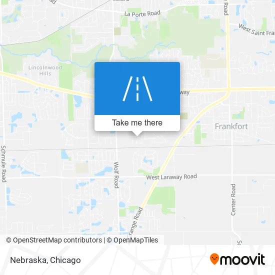 Mapa de Nebraska