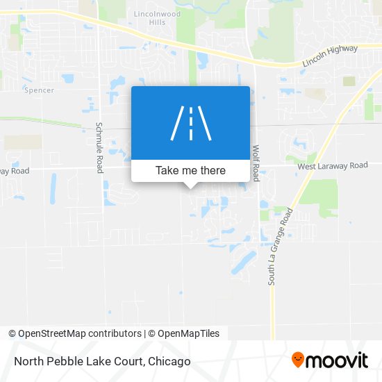 Mapa de North Pebble Lake Court