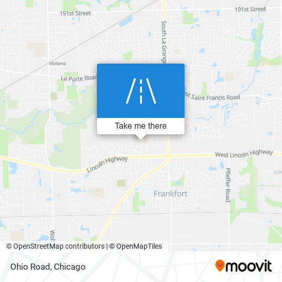 Mapa de Ohio Road