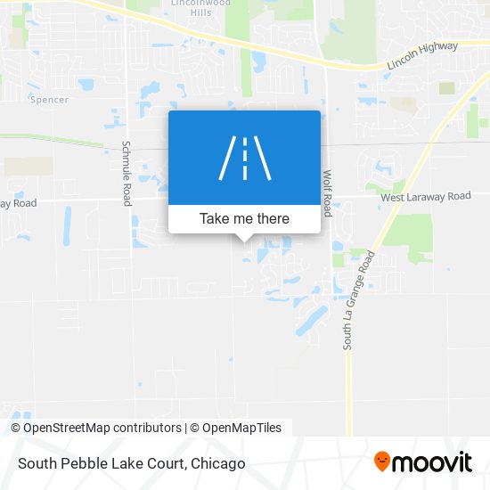 Mapa de South Pebble Lake Court