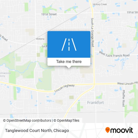 Tanglewood Court North map