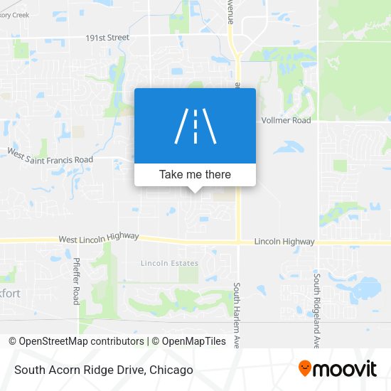 Mapa de South Acorn Ridge Drive