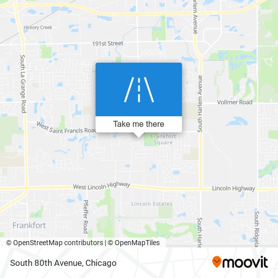 Mapa de South 80th Avenue