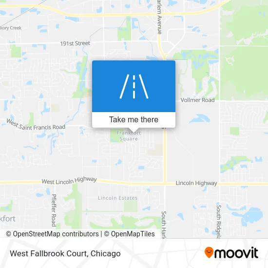 West Fallbrook Court map