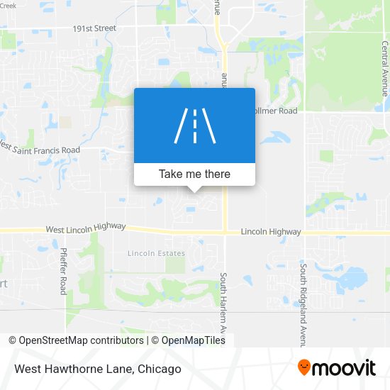 Mapa de West Hawthorne Lane