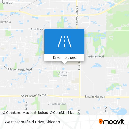 West Moorefield Drive map