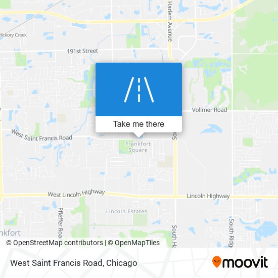 West Saint Francis Road map