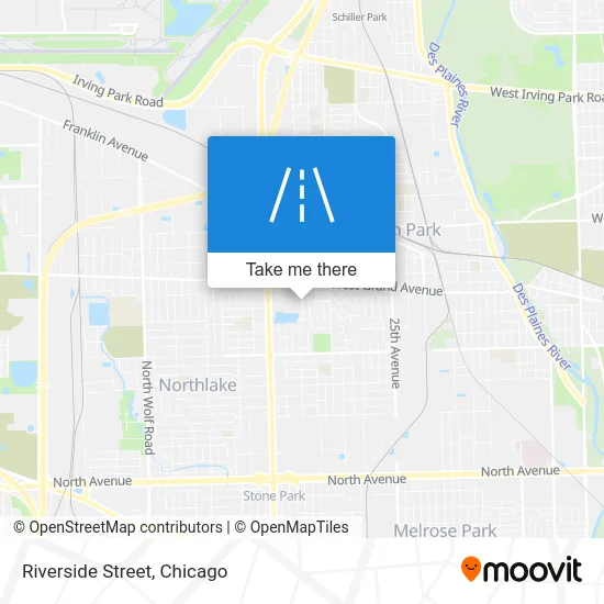 Riverside Street map