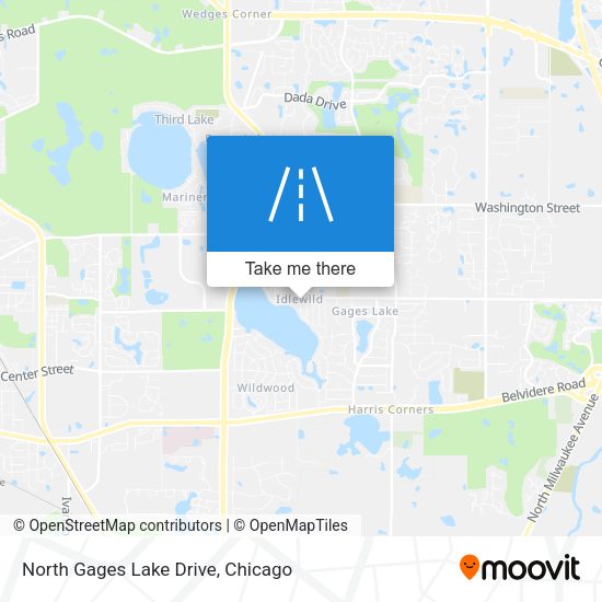 Mapa de North Gages Lake Drive