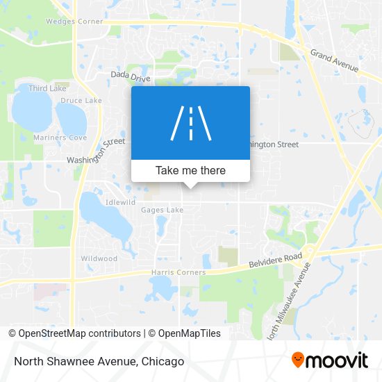 North Shawnee Avenue map