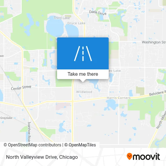 North Valleyview Drive map